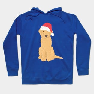 Christmas Goldendoodle Santa Hat Hoodie